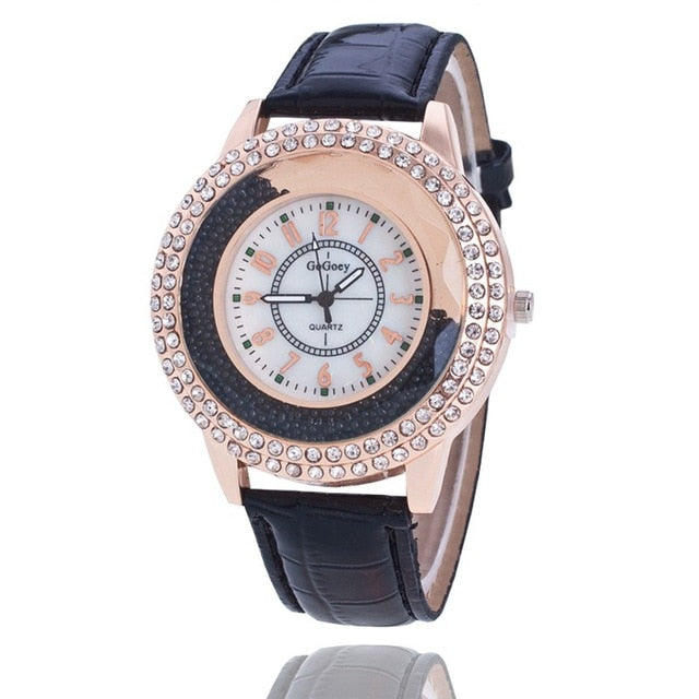 Luxury Women Watches Gogoey Quartz Watch Leather Brand Lady Watch for Woman Relogio Feminino Montre Femme 2018 bayan kol saati