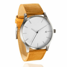 Load image into Gallery viewer, Men Leather Band Analog Quartz Watches