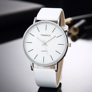 2019 Women New Fashion Leather Band Analog Quartz Round Wrist Watch Clock Luxury Simple Style Lady Casual Saats reloj mujer