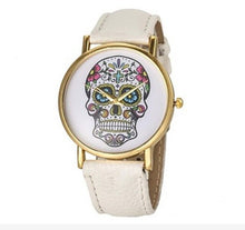 Load image into Gallery viewer, 2019 Geneva Top Brand Watches Women Casual Catrina Calavera Watch For Men Women Leather Quartz Wrist Watch Relogio Femme Clock