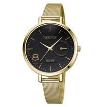 Load image into Gallery viewer, Geneva Watches Women Stainless Steel Bracelet Analog Quartz Watch 2019 Luxury Brand Casual Wristwatches Montre femme Reloj Saat