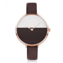 Load image into Gallery viewer, Ladies Watch 2019 New Stylish Wrist Watch For Women Leather Analog Quartz Gold Dial Casual Clock Bayan Saat reloj mujer
